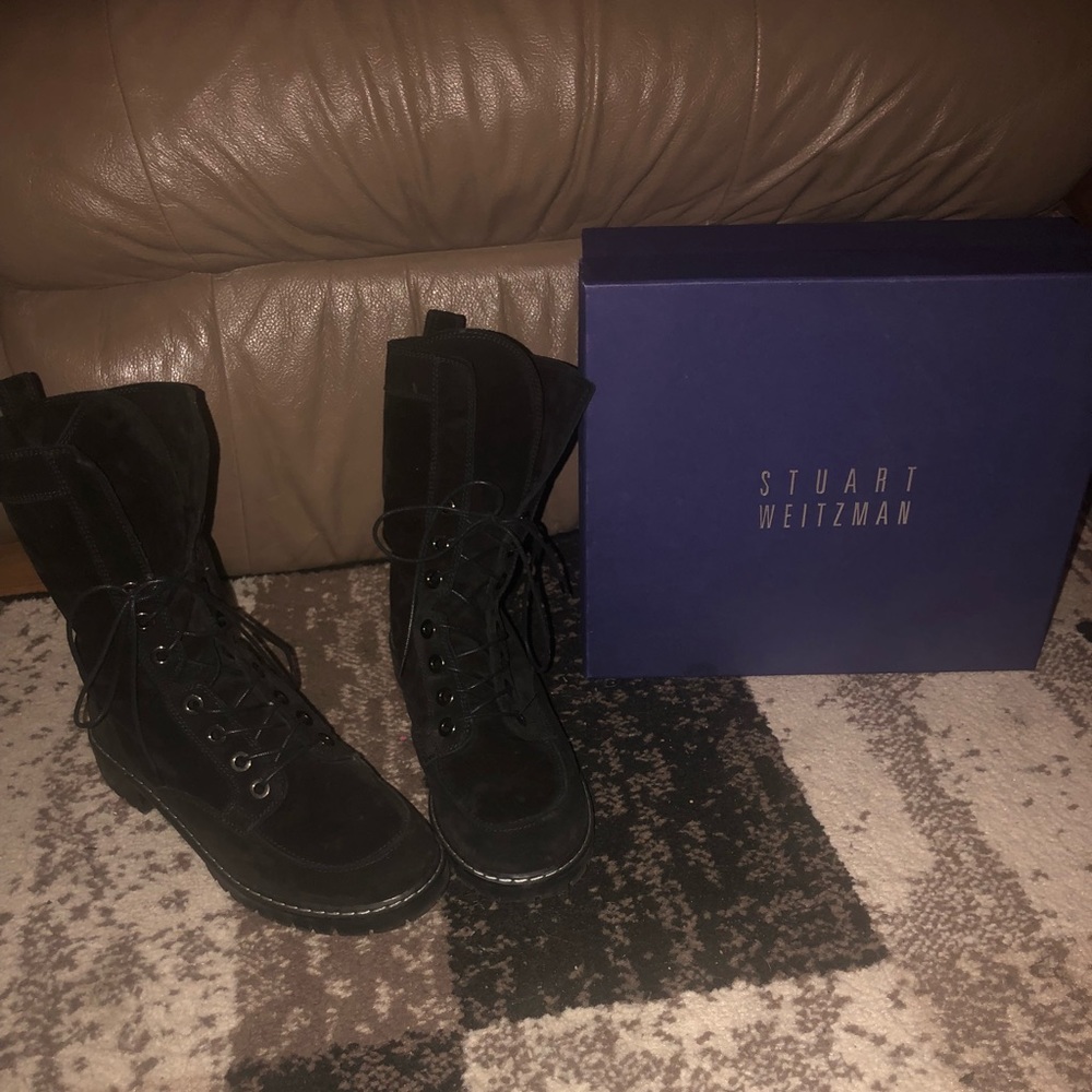 Stuart Weitzman combat boots size 7.5